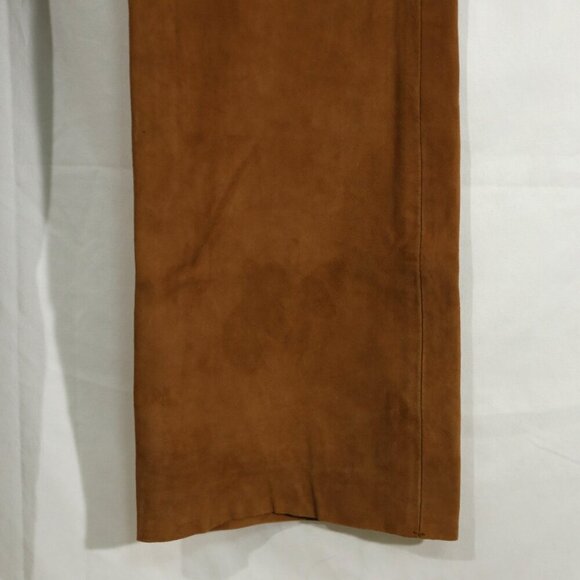 Vintage Old Gringo Suede Leather Pants — Brown, Bootcut, US 6 (33”) - Picture 4 of 10